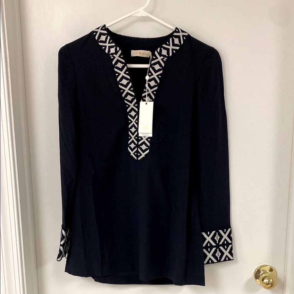 NWT Tory Burch embroidered tunic top